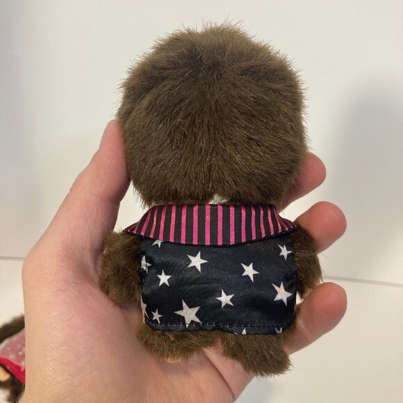 Bebichhichi Monchhichi Monkey Pair Star Plush Sekiguchi 7th Anniversary Suit Toy - Picture 6 of 10